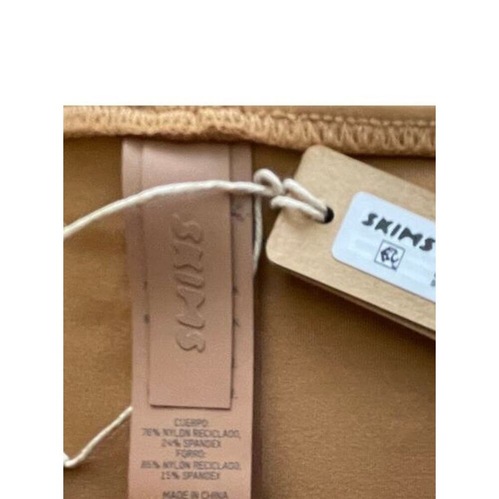 New SKIMS ~ Recycled Signature Swim Low Rise Tie Bottoms Size XL OCHRE - Picture 6 of 6